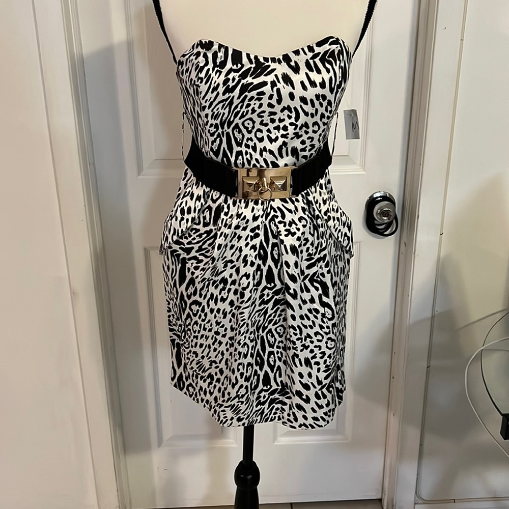 Women animal printed dress size M